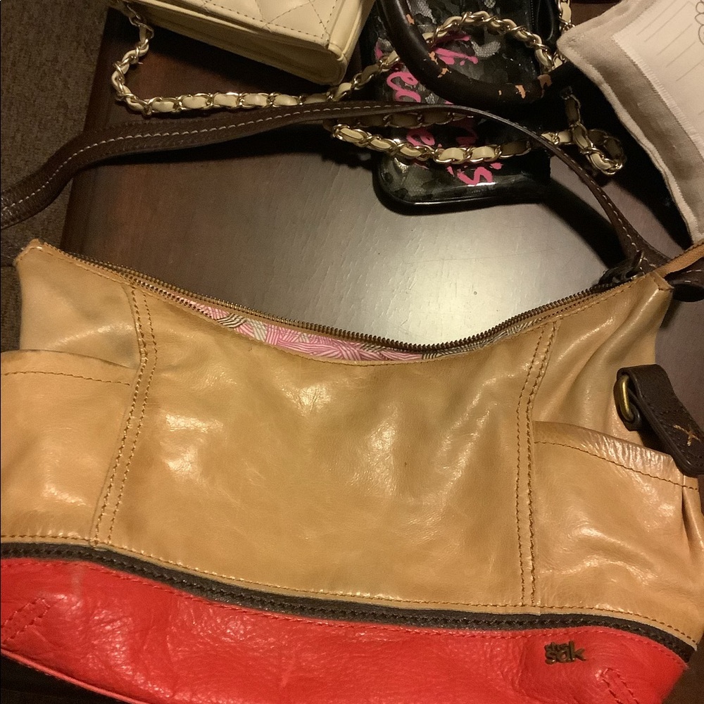 The sack color block bag
